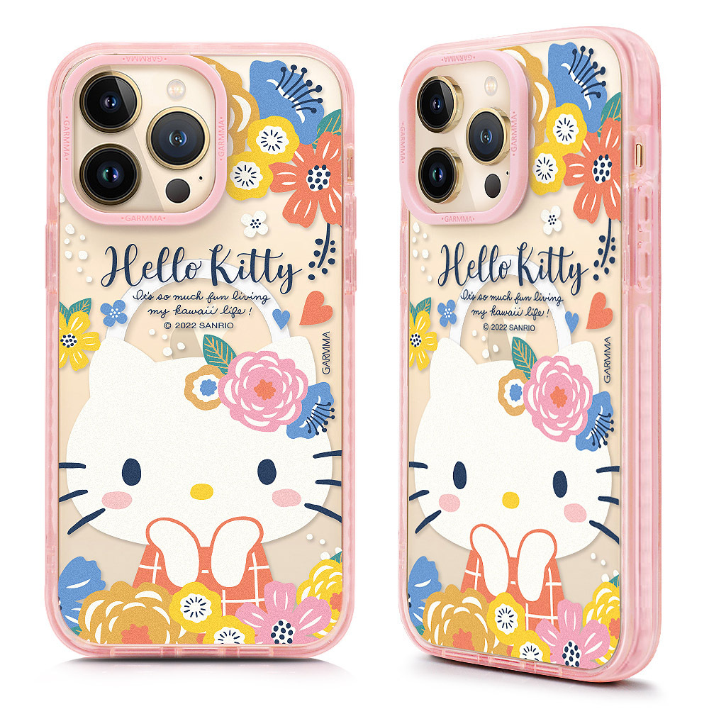 GARMMA Hello Kitty iPhone 14系列 磁吸款保護殼 花花公主