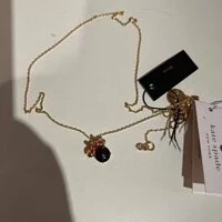 [S] KATE SPADE K9174 DISNEY X KATE SPADE NEW YORK MINNIE PENDANT NECKLACE,JET MULTI, 196021117664 (SKS415)