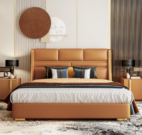 義式輕奢皮床 AOZ-M116