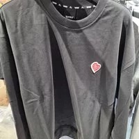 [S] EVISU HEART WAPEN LOOSE FIT SWEATSHIRT,BLACK, EU1MTS904-BLACK (SEV162)