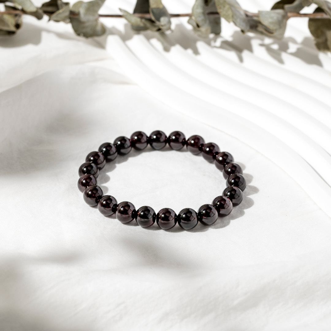 【無瑕】烈焰玫瑰-石榴石手鍊