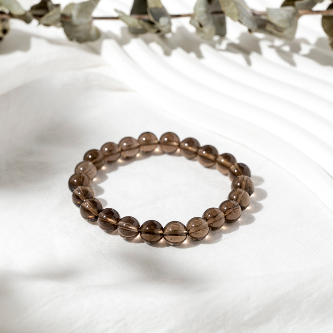 【無瑕】輕霧籠罩-茶水晶手鍊