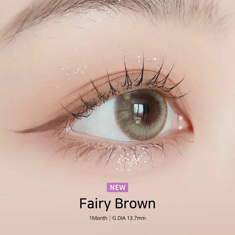[預訂][月拋] LensVery Fairy Series Brown 每月拋棄彩妝隱形眼鏡｜每盒2片