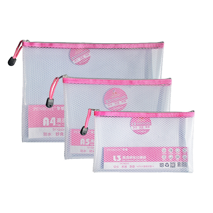 【PENROTE筆樂】高透網格拉鏈袋 A4/A5/L3