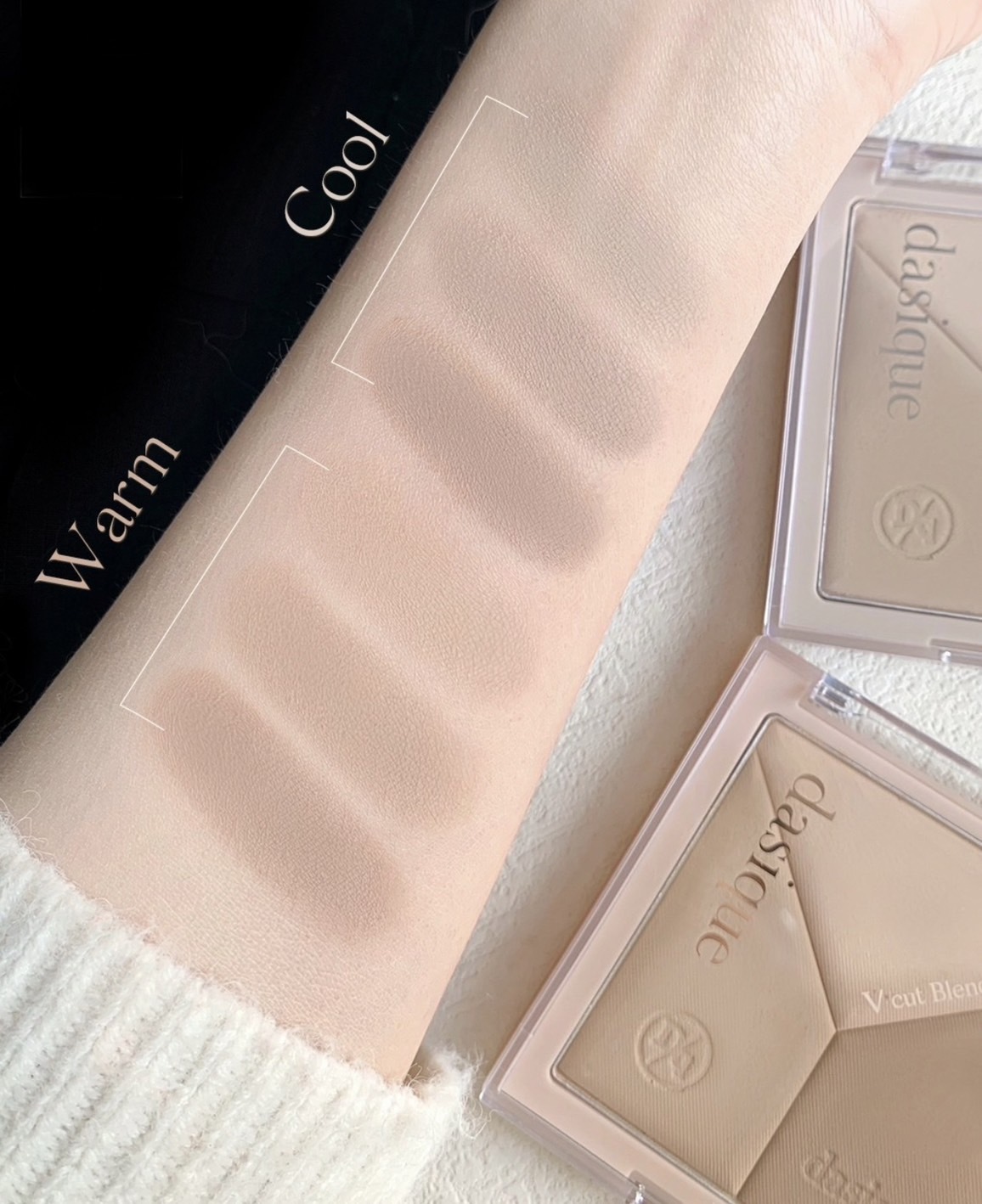 📦預購 Dasique-自然輪廓三色修容盤（暖色/冷色）