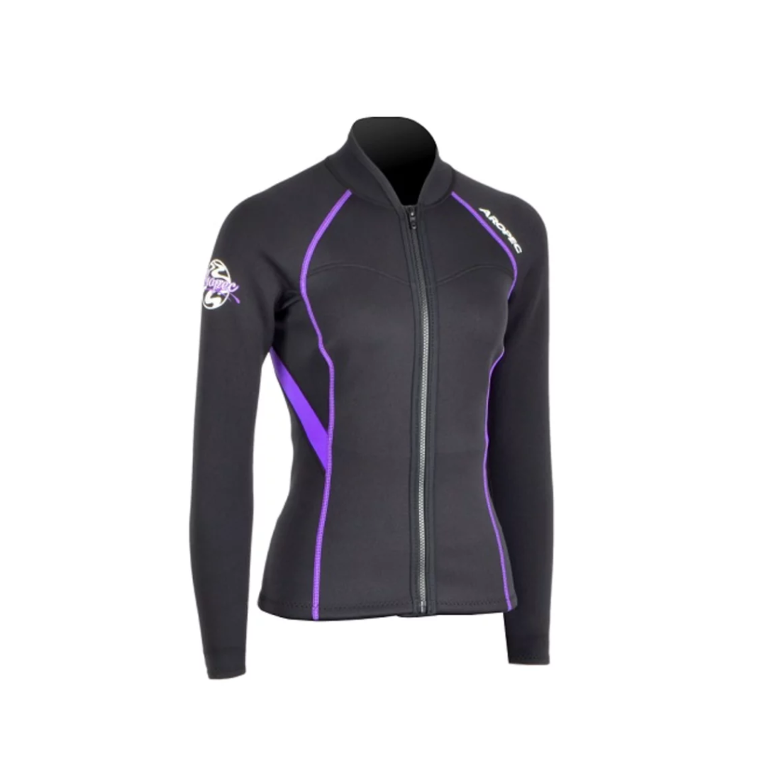 Aropec 女 1.5mm 防寒上衣 粉/紫 DS-7B139W＠