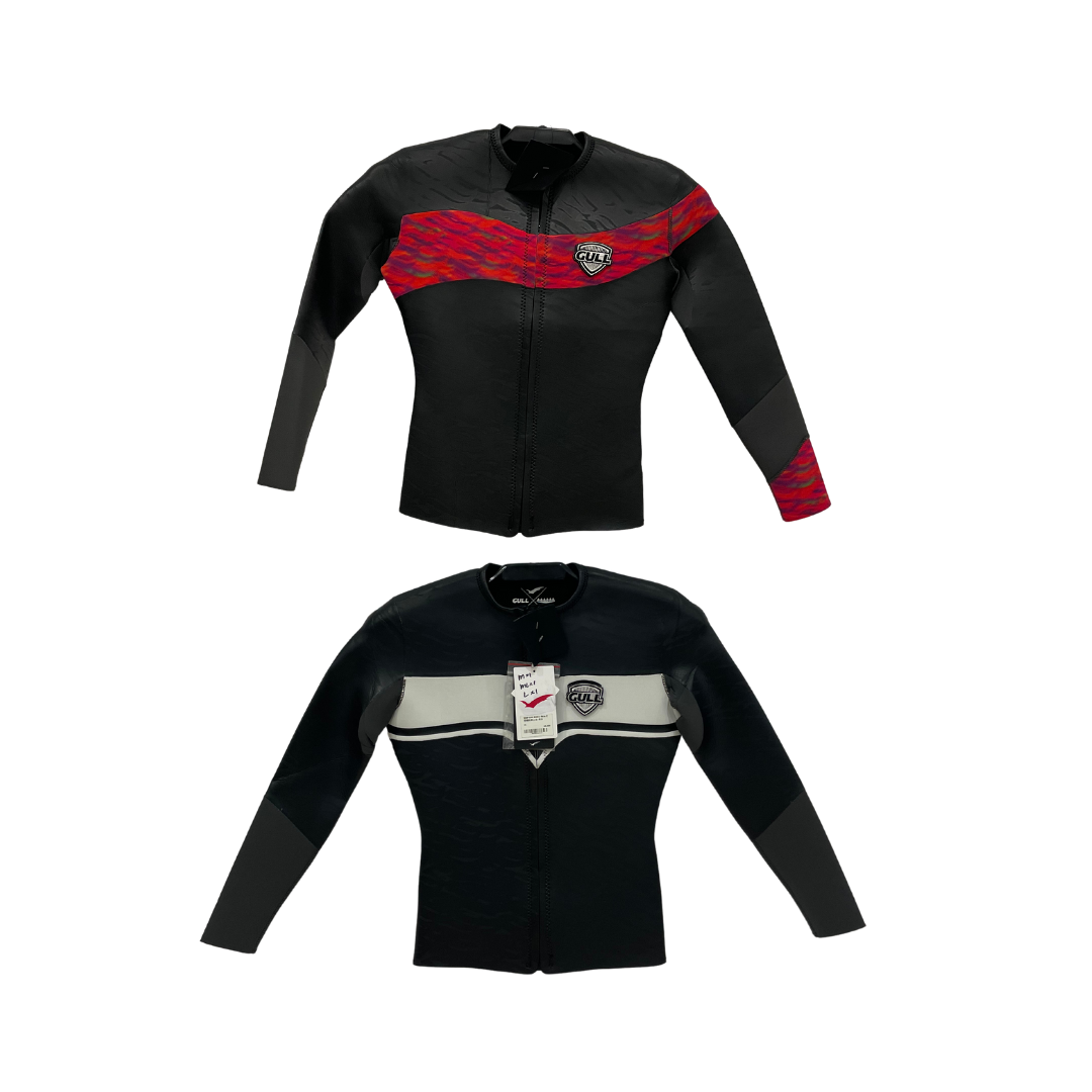 ▲Gull 女 2mm 防寒上衣 黑白/迷彩紅 GW-6625