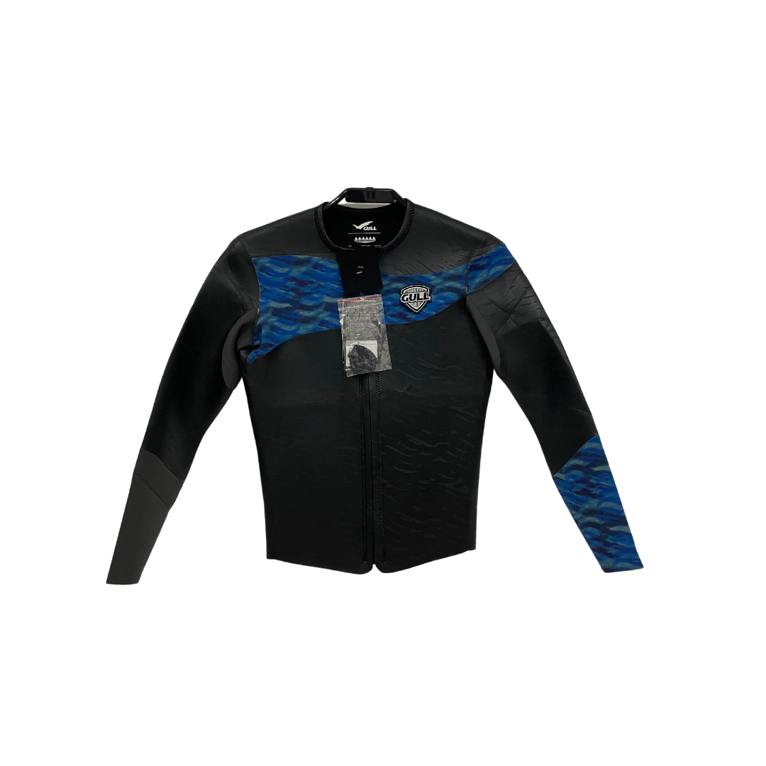 ▲Gull 男 2mm 防寒上衣 黑白/迷彩藍 GW-6623