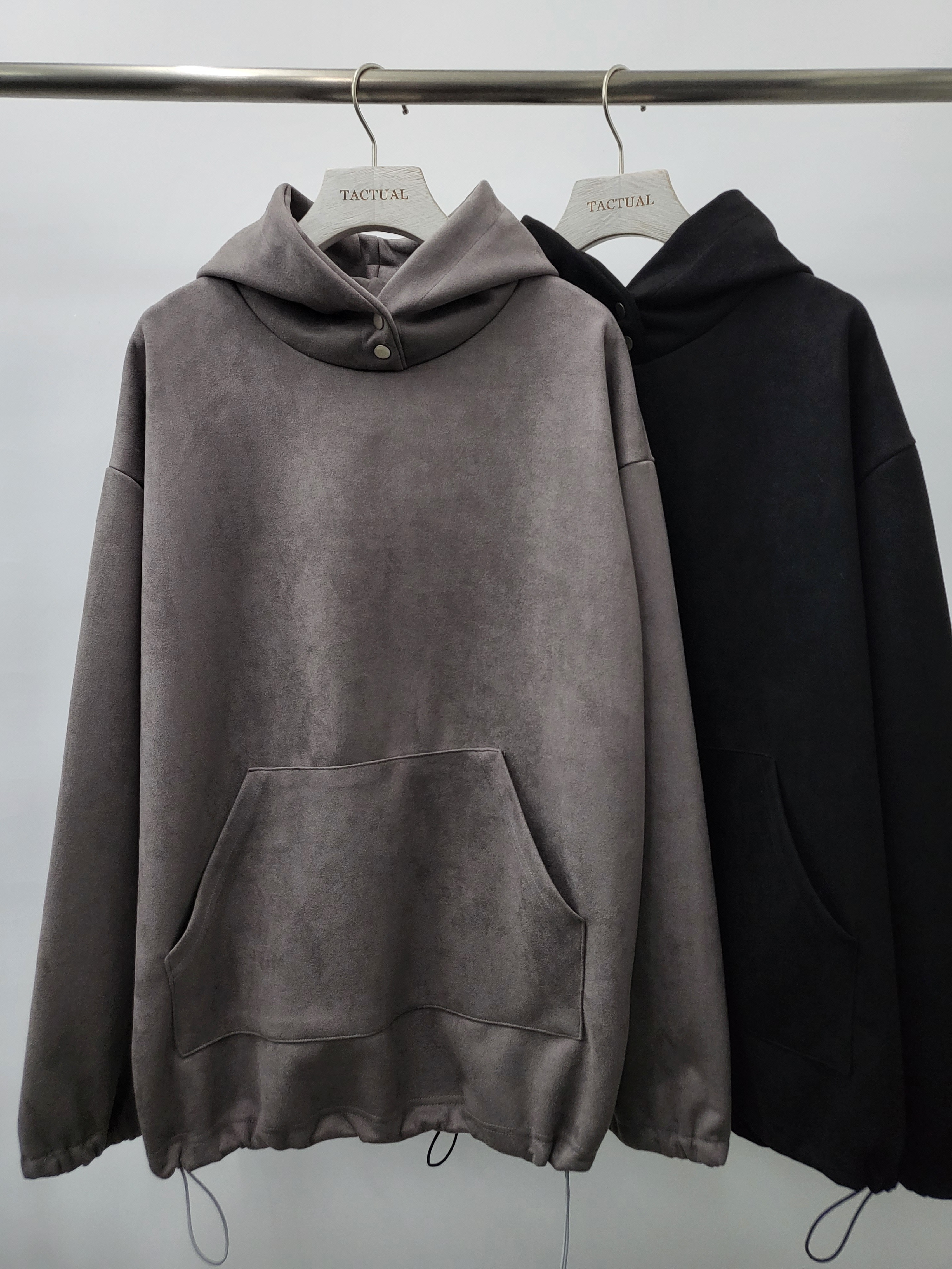 猄絨面連帽衛衣 T4378