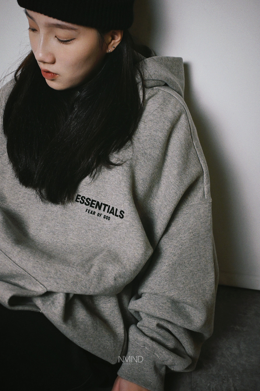 Essentials 前後毛氈標 帽踢 燕麥灰/深灰/黑色