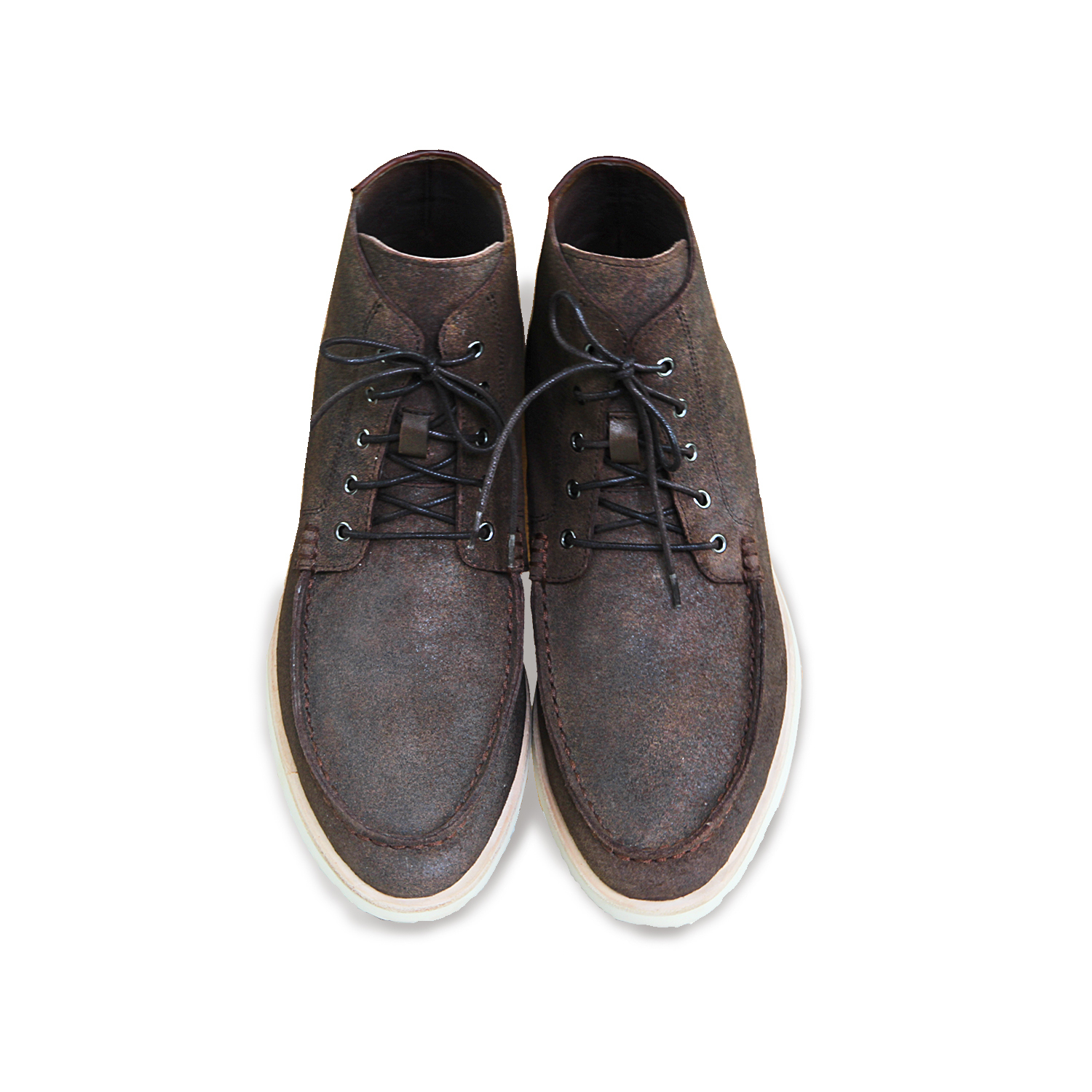 Sweet Villians M1065B Casual Leather Boots Brown
