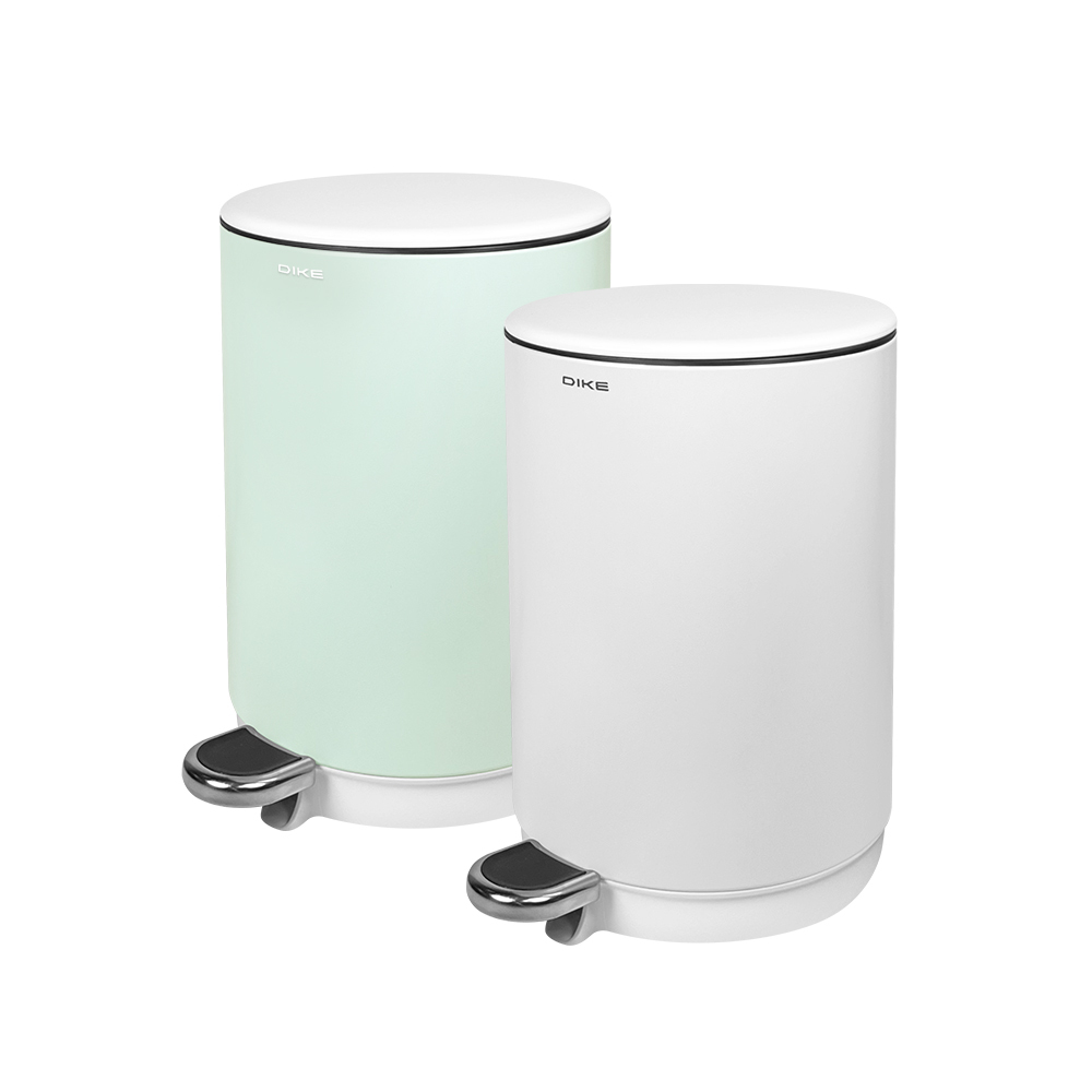 HBA100 超靜音抗菌緩降圓型垃圾桶5L