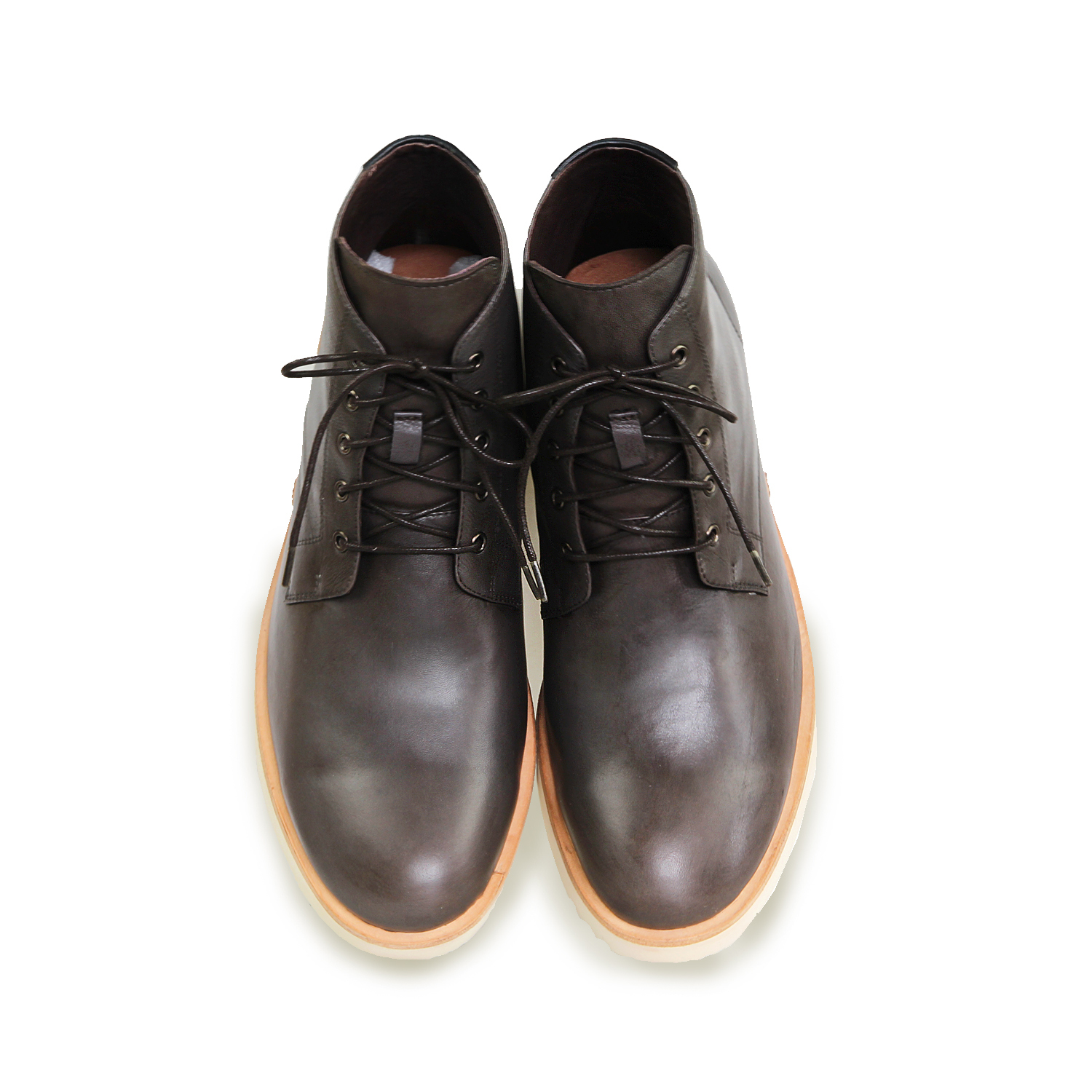 Sweet Villians M1052B Casual Leather Boots Brown