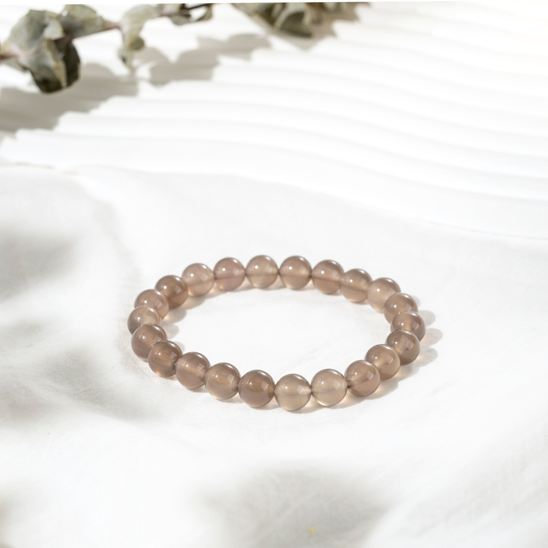 【無瑕】雋永歲月-灰瑪瑙手鍊