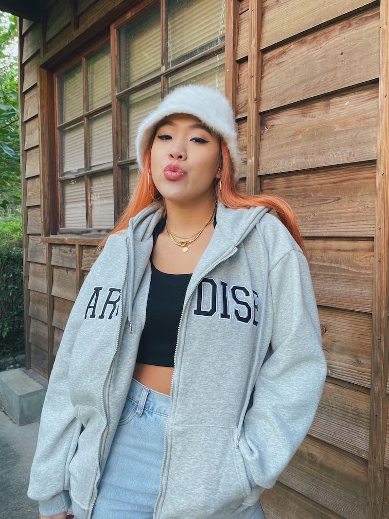 美式PARADISE連帽外套