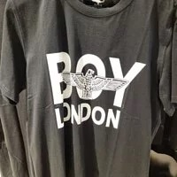 [S] BOYLONDON KR COUNTER BRAND MEN'S PRINTED SHORT-SLEEVED FASHION T-SHIRT,BLACK/WHITE, B72TPTS171U89 (SBB130)