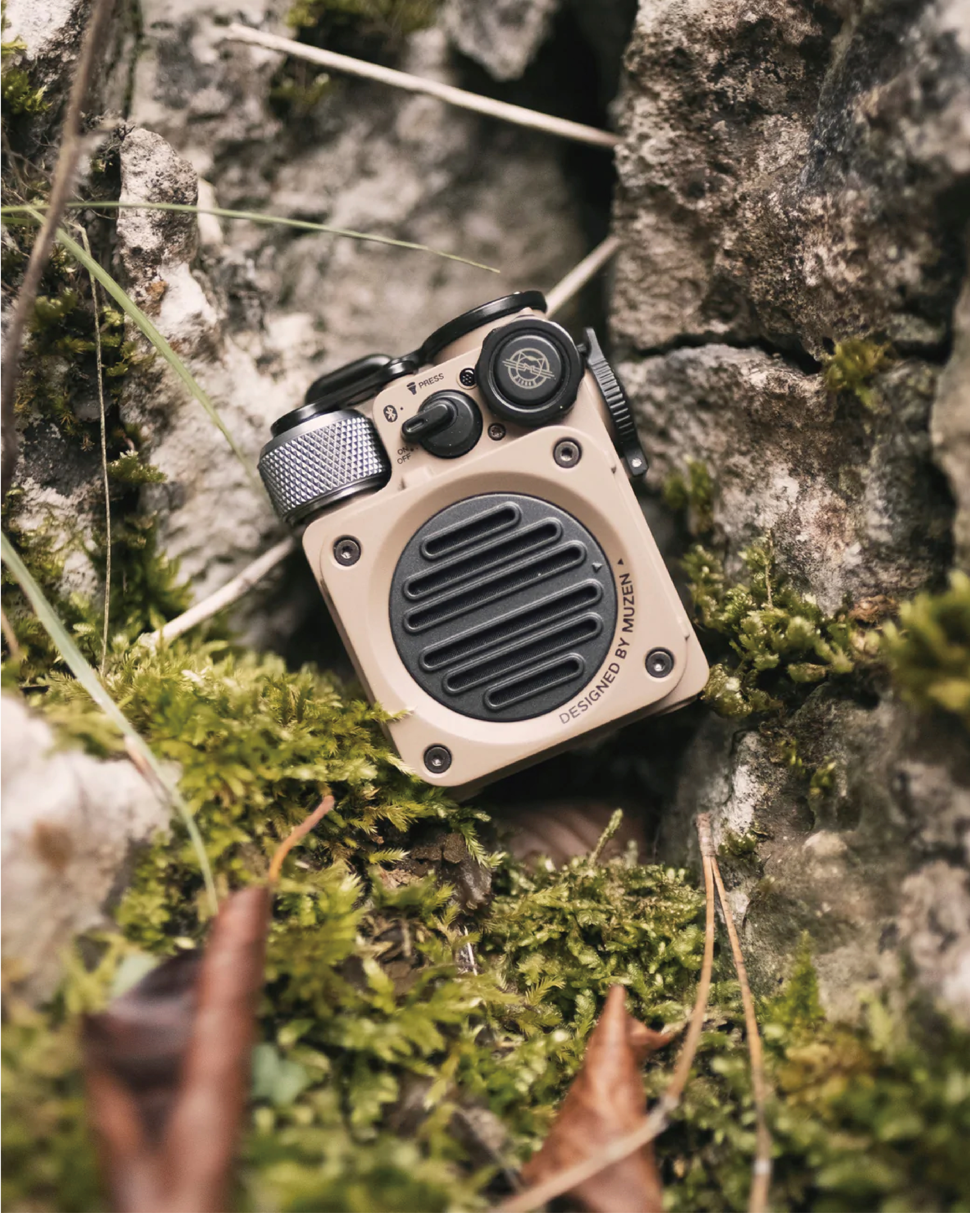 【MUZEN】Wild Mini 戶外越野防水 藍牙喇叭音響 / 沙漠黃