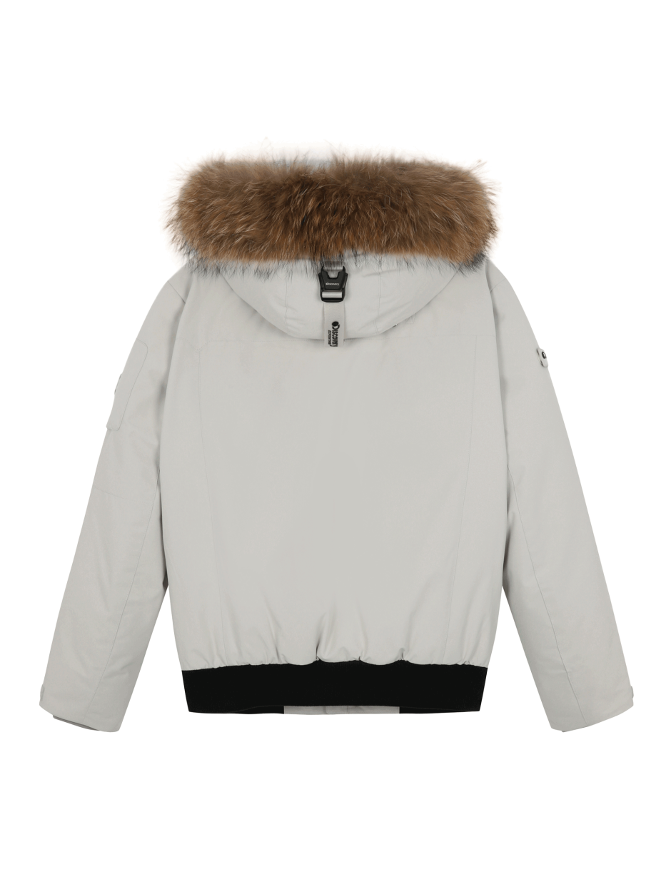 Discovery Milford 男士鵝絨外套 大衣 象牙色 男款