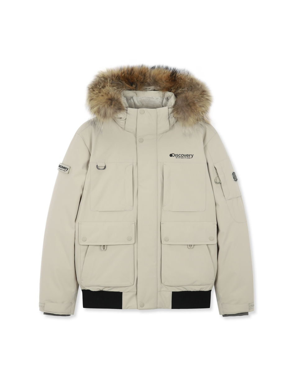 Discovery Milford 男士鵝絨外套 大衣 卡其色 男款