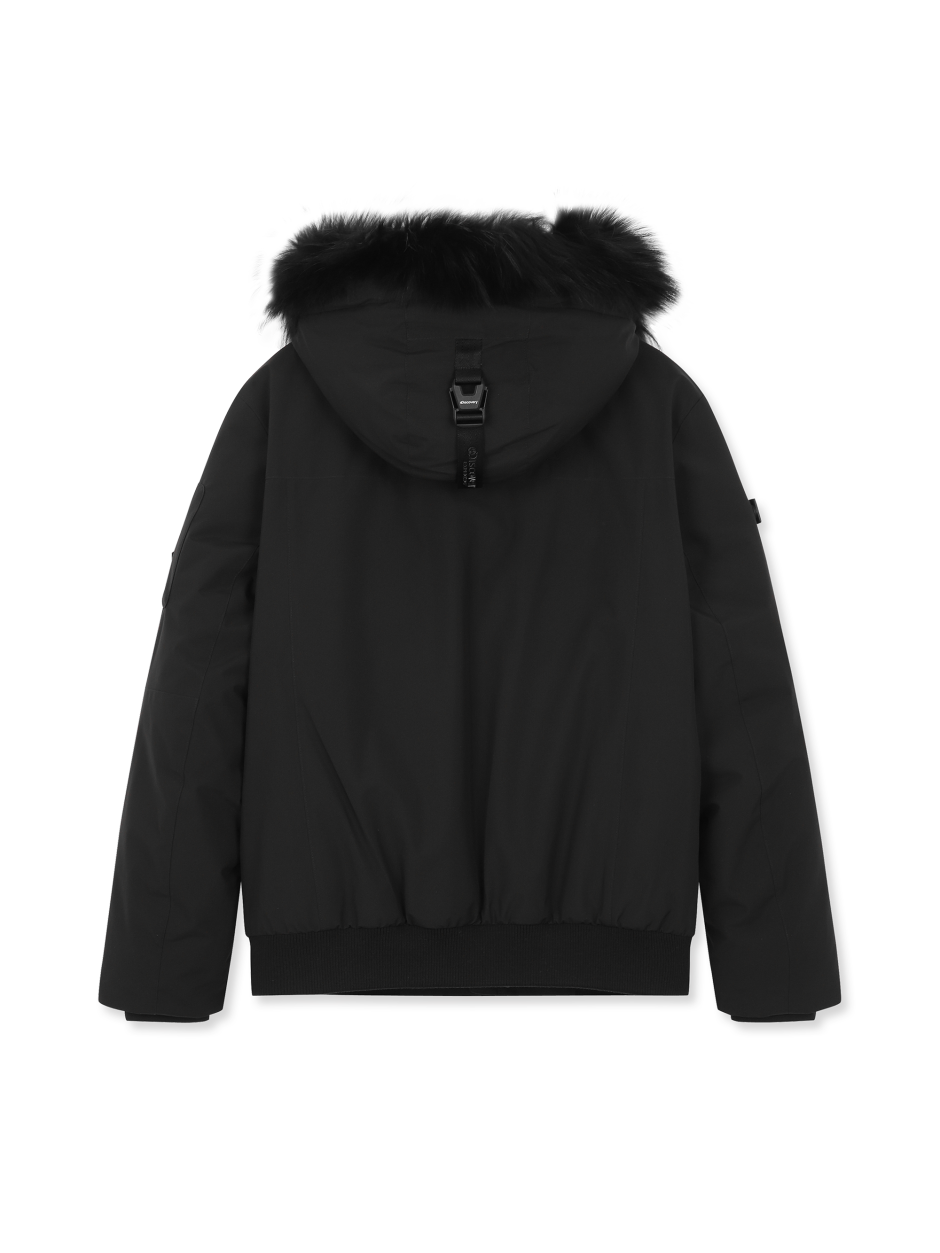 Discovery Milford 男士鵝絨外套 大衣 黑色 男款