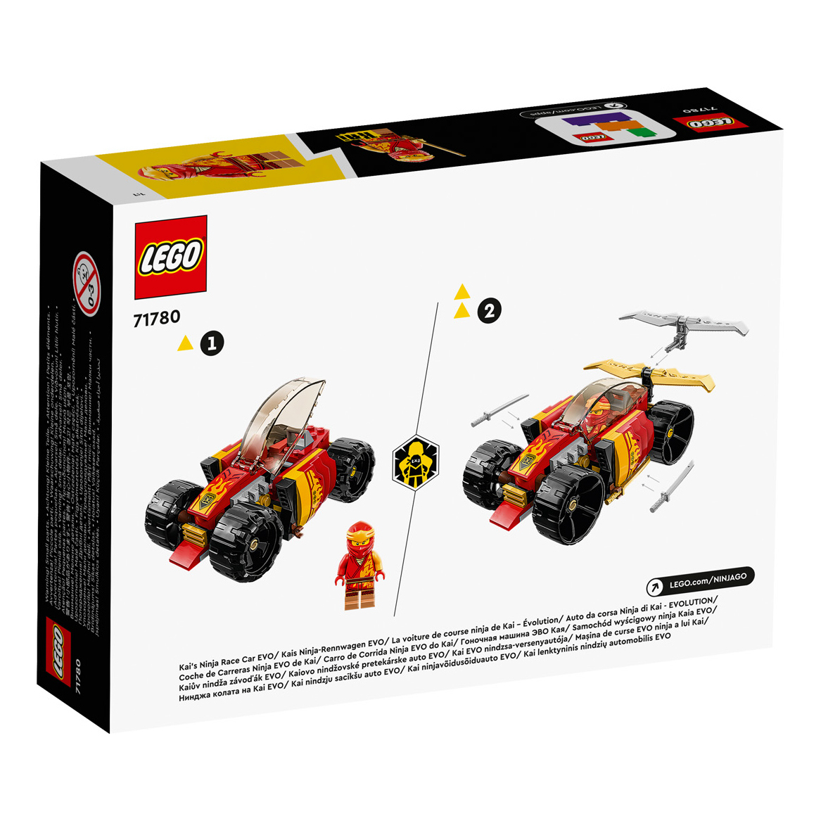 かし様 LEGO 71780 赤地的忍者賽車-進化版旋風忍者®系列