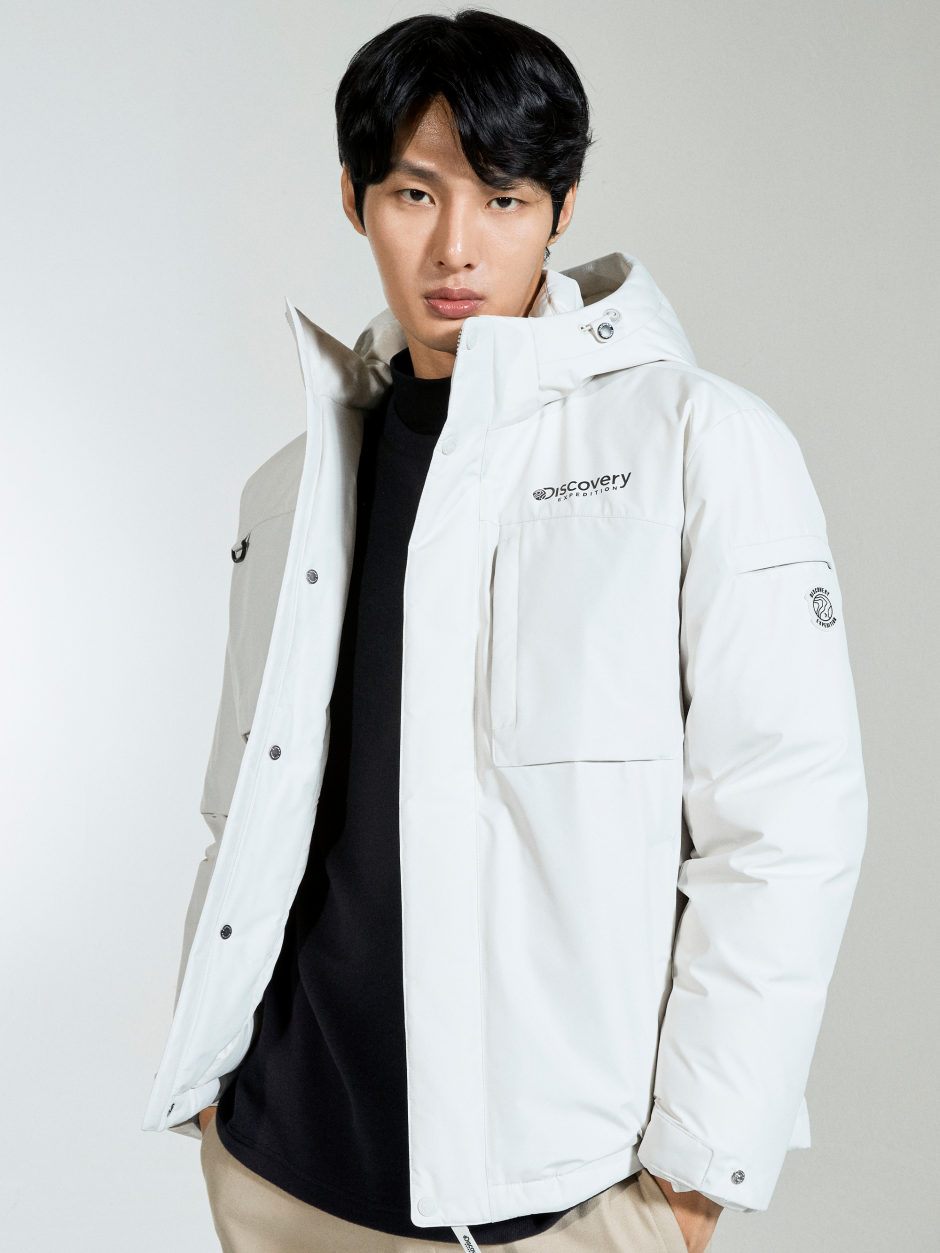 Discovery Bergen Gore 男士鵝絨外套 象牙色 男款