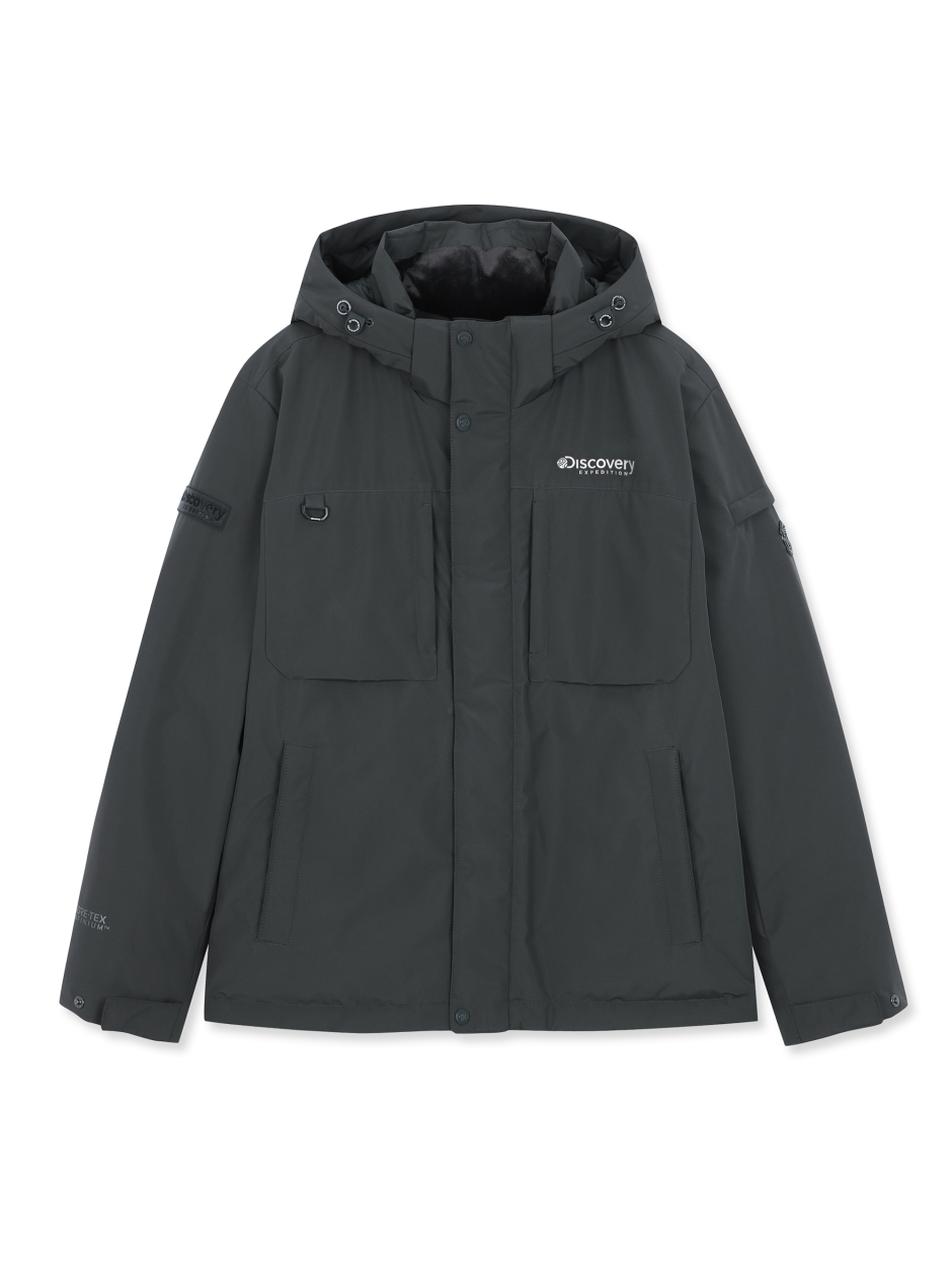 Discovery Bergen Gore 男士鵝絨外套 炭灰色 男款