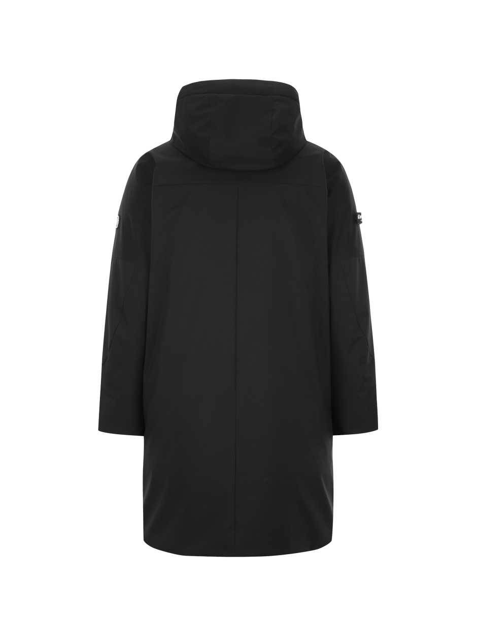 Discovery Stanley 男士鵝絨連帽外套 黑色 男款