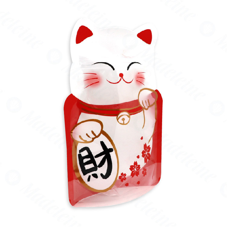 [ 包裝材料 ] 站立夾鏈袋-招財貓