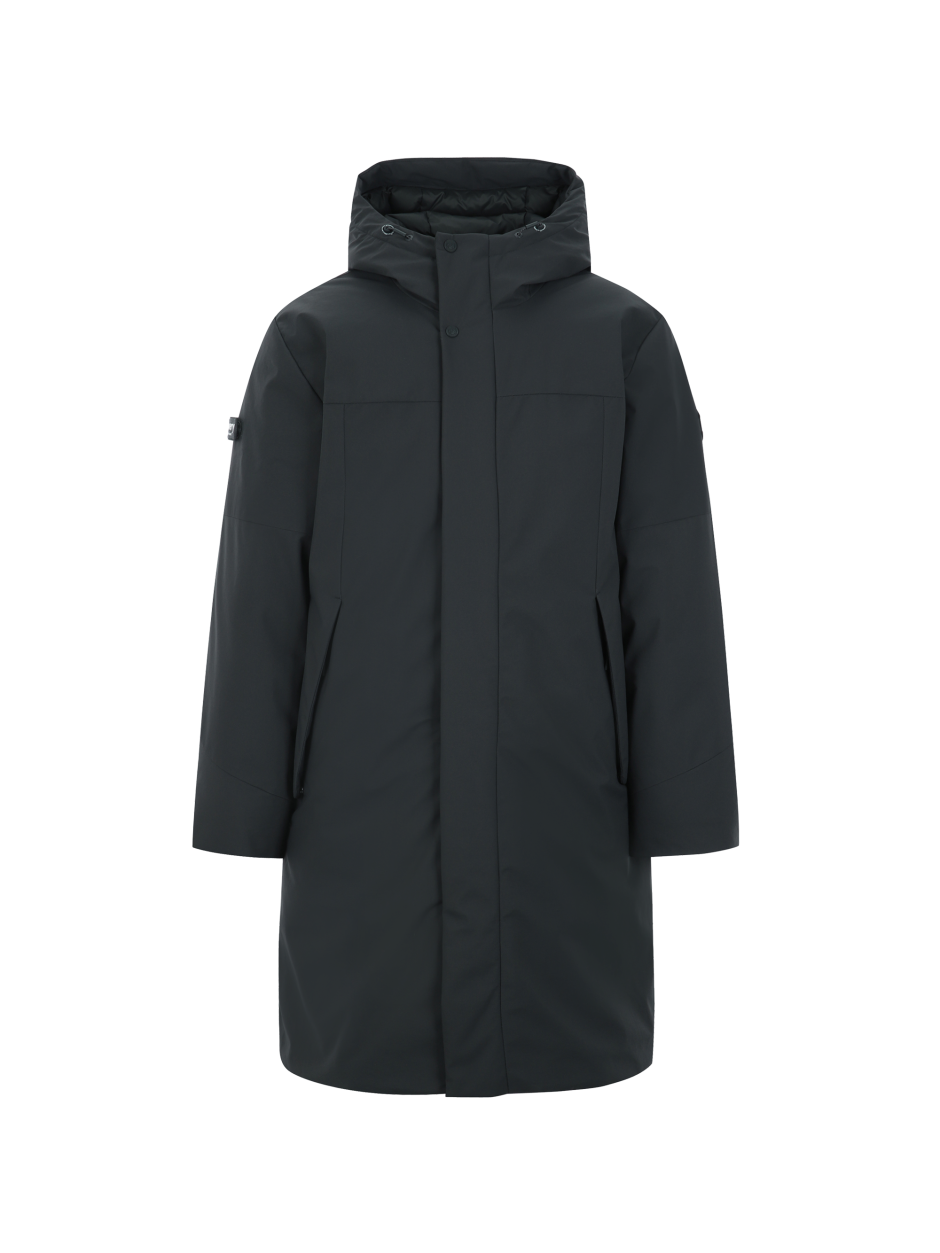 Discovery Stanley 男士鵝絨連帽外套 炭灰色 男款