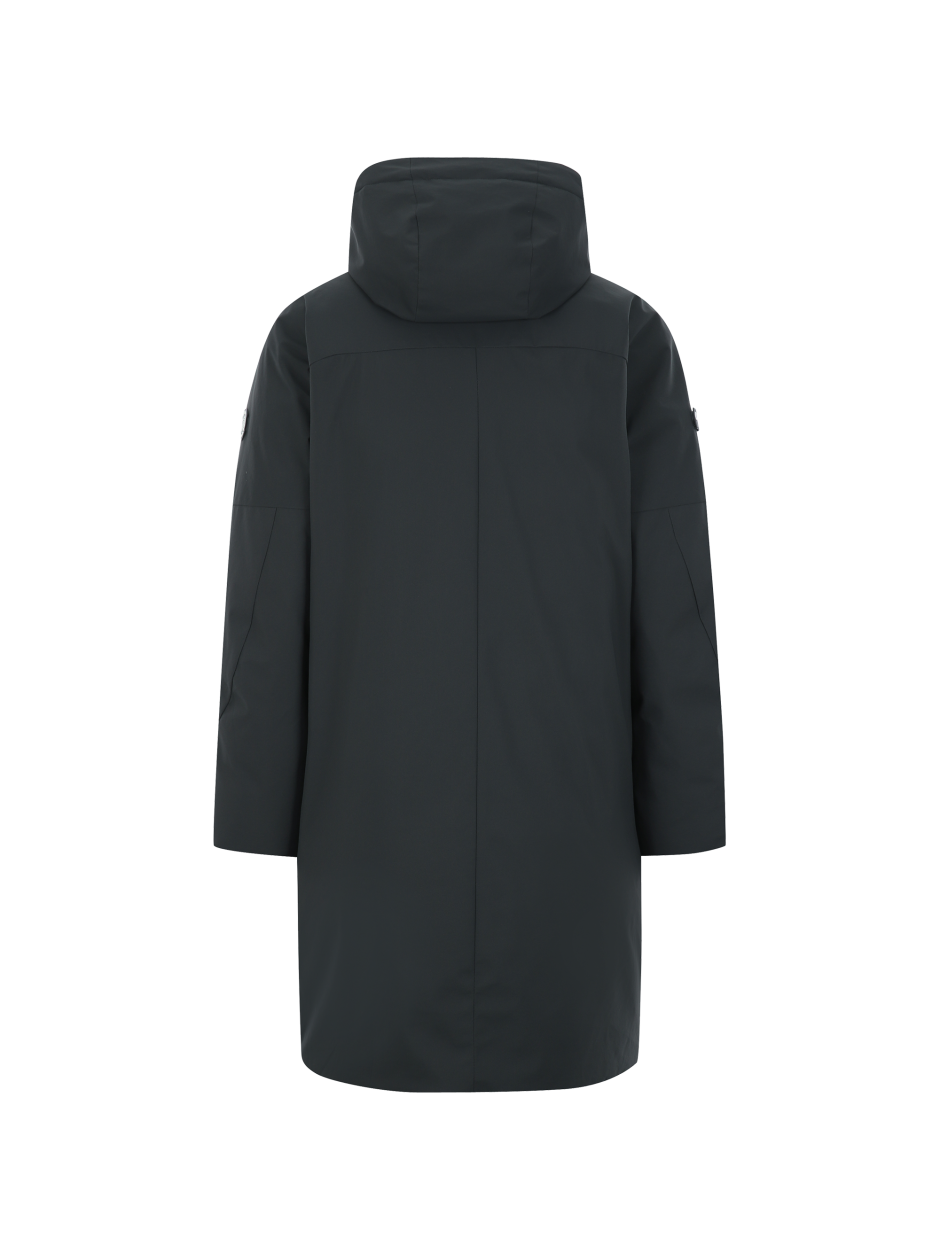 Discovery Stanley 男士鵝絨連帽外套 炭灰色 男款