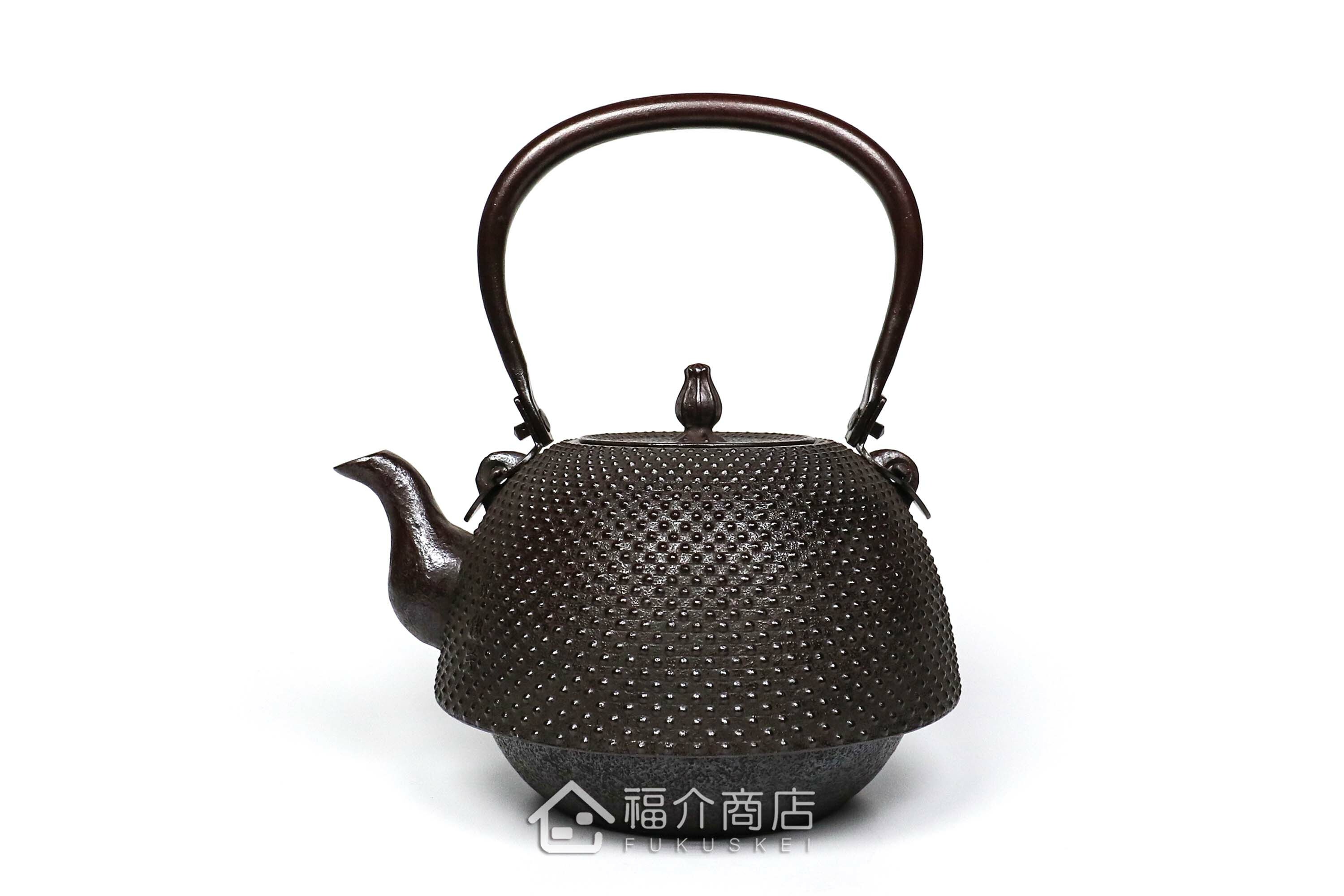 佐藤勝芳所製作的日本鐵壺,壺身設計霰圖紋