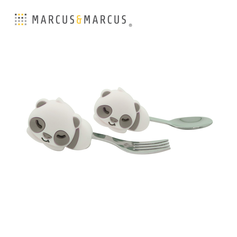 Marcus＆Marcus 動物樂園寶寶手握訓練叉匙含盒