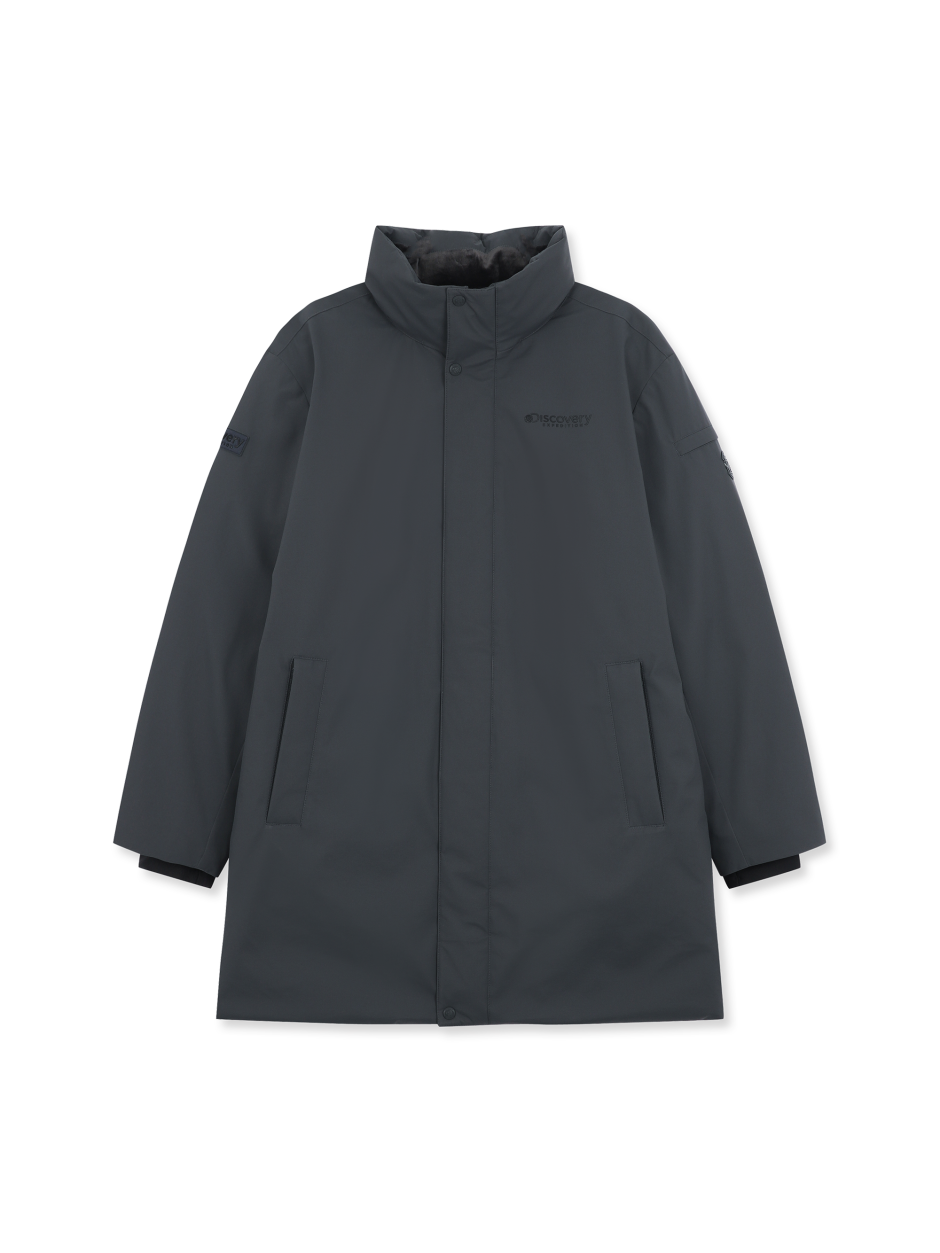 Discovery Stanley 高領 男士鵝絨外套 炭灰色 男款