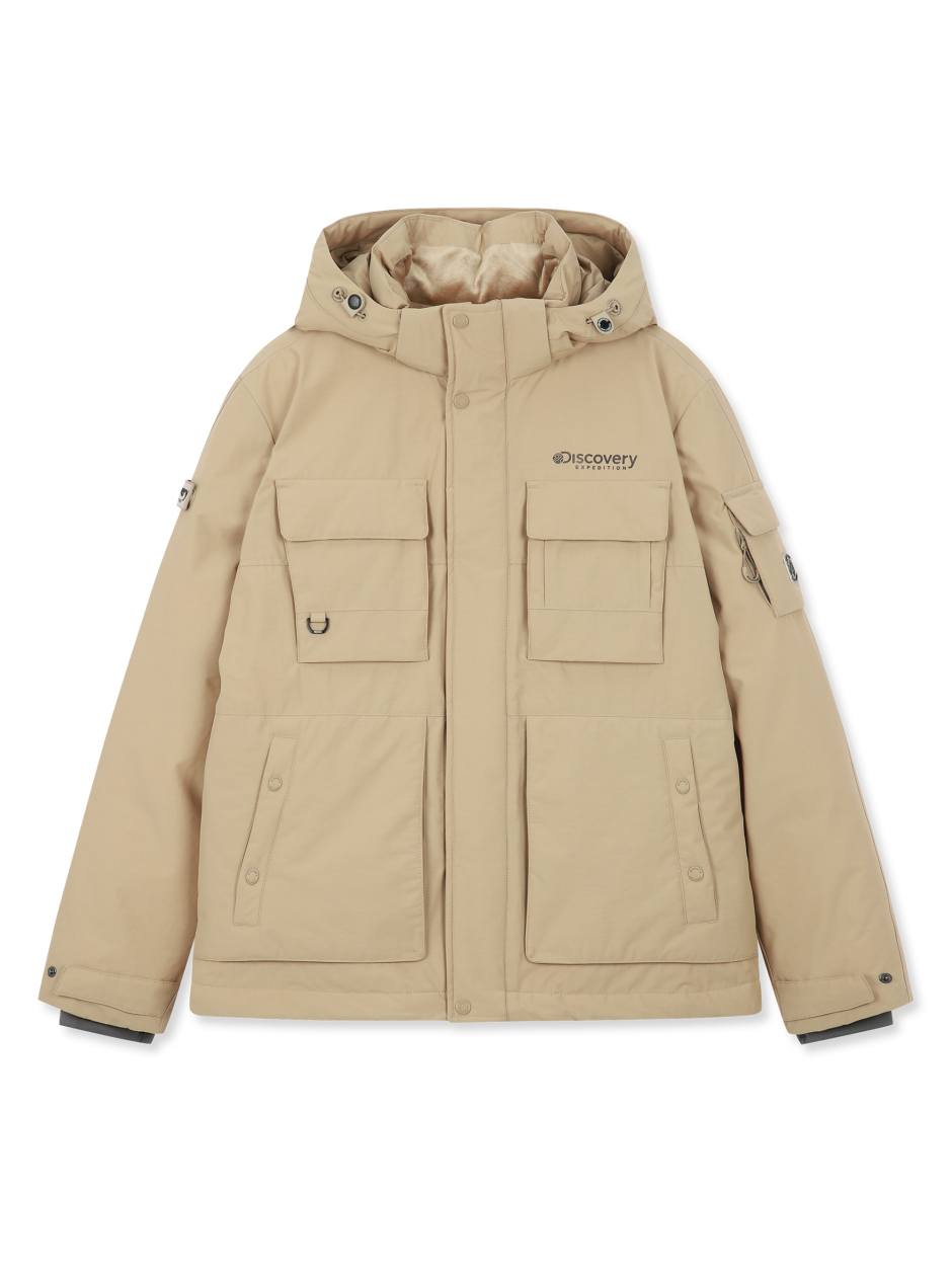 Discovery Fallet Out 男士鵝絨外套 卡其色 男款