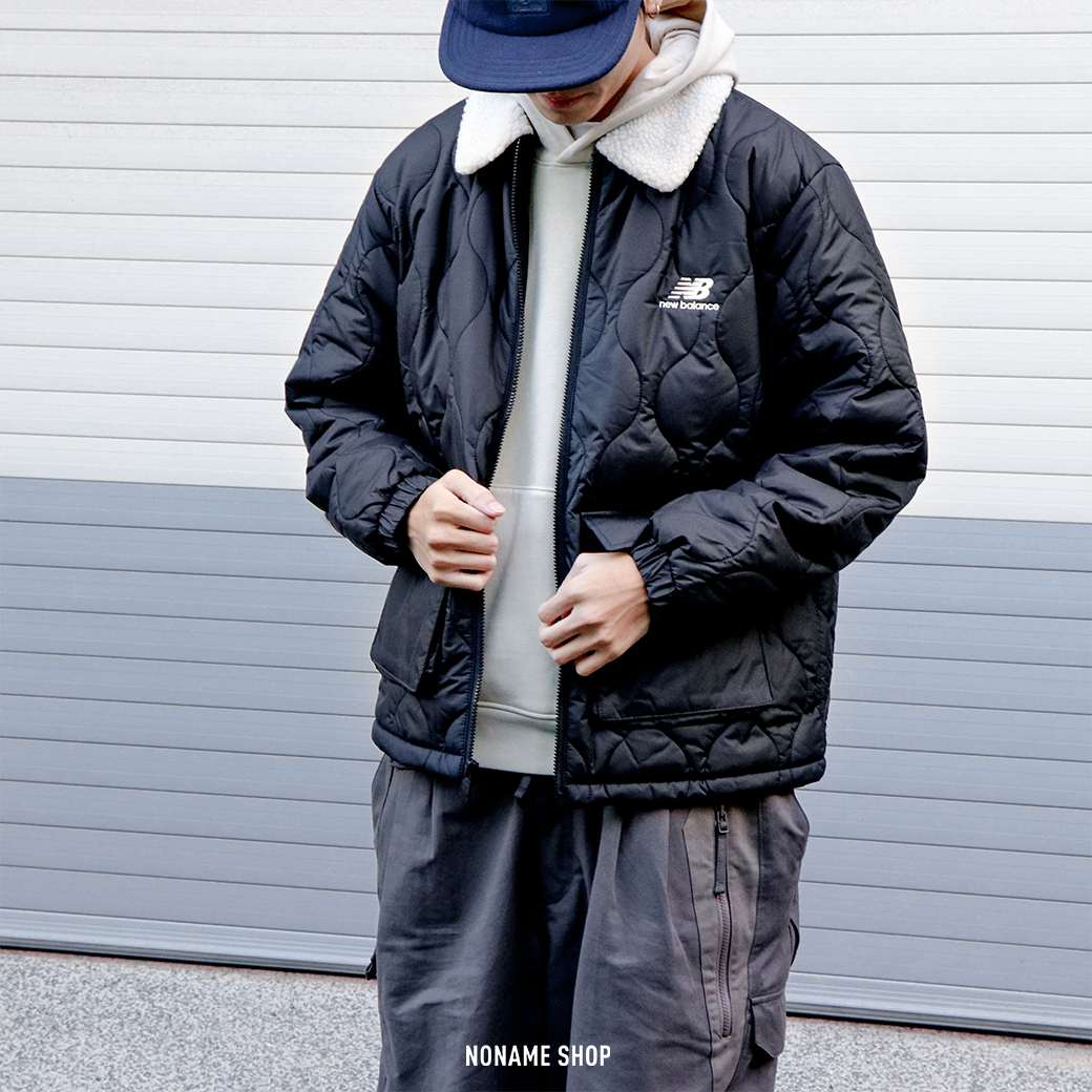 NEW BALANCE NB 翻領 羊羔毛 菱格紋 外套 三色 (男款)