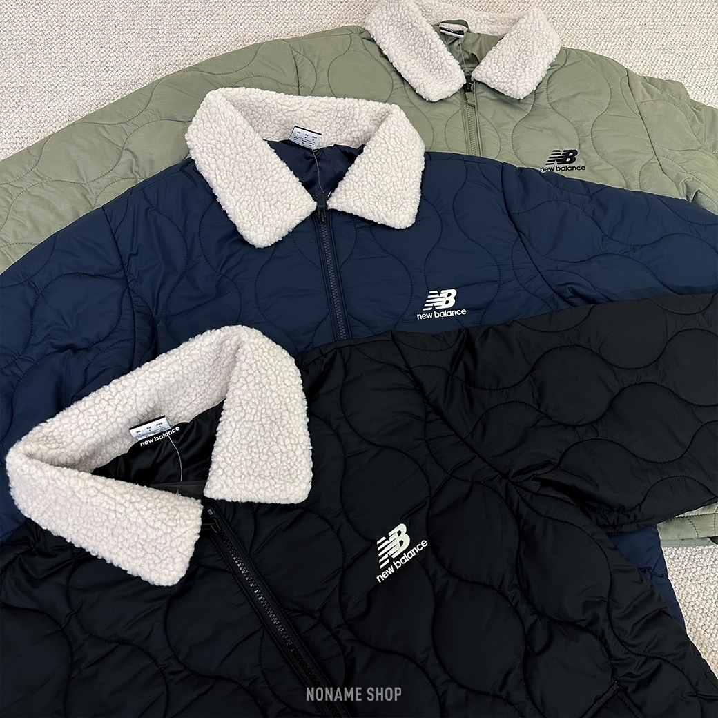 NEW BALANCE NB 翻領 羊羔毛 菱格紋 外套 三色 (男款)