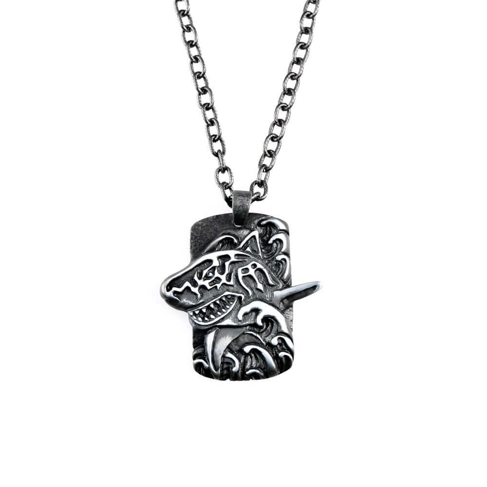 鯊魚 軍牌項鍊 個性項鍊/個性飾品/項鍊－快速出貨