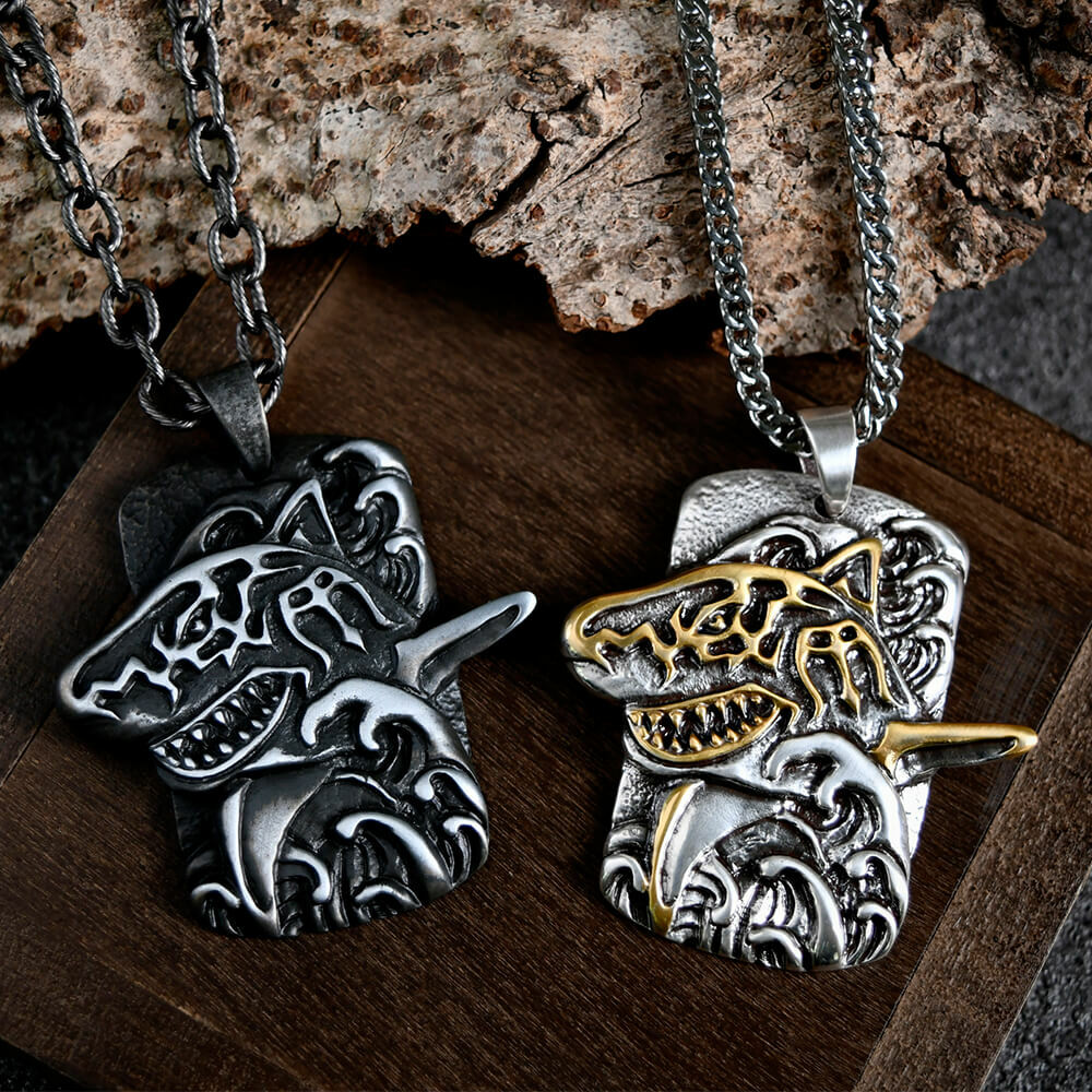 鯊魚 軍牌項鍊 個性項鍊/個性飾品/項鍊－快速出貨