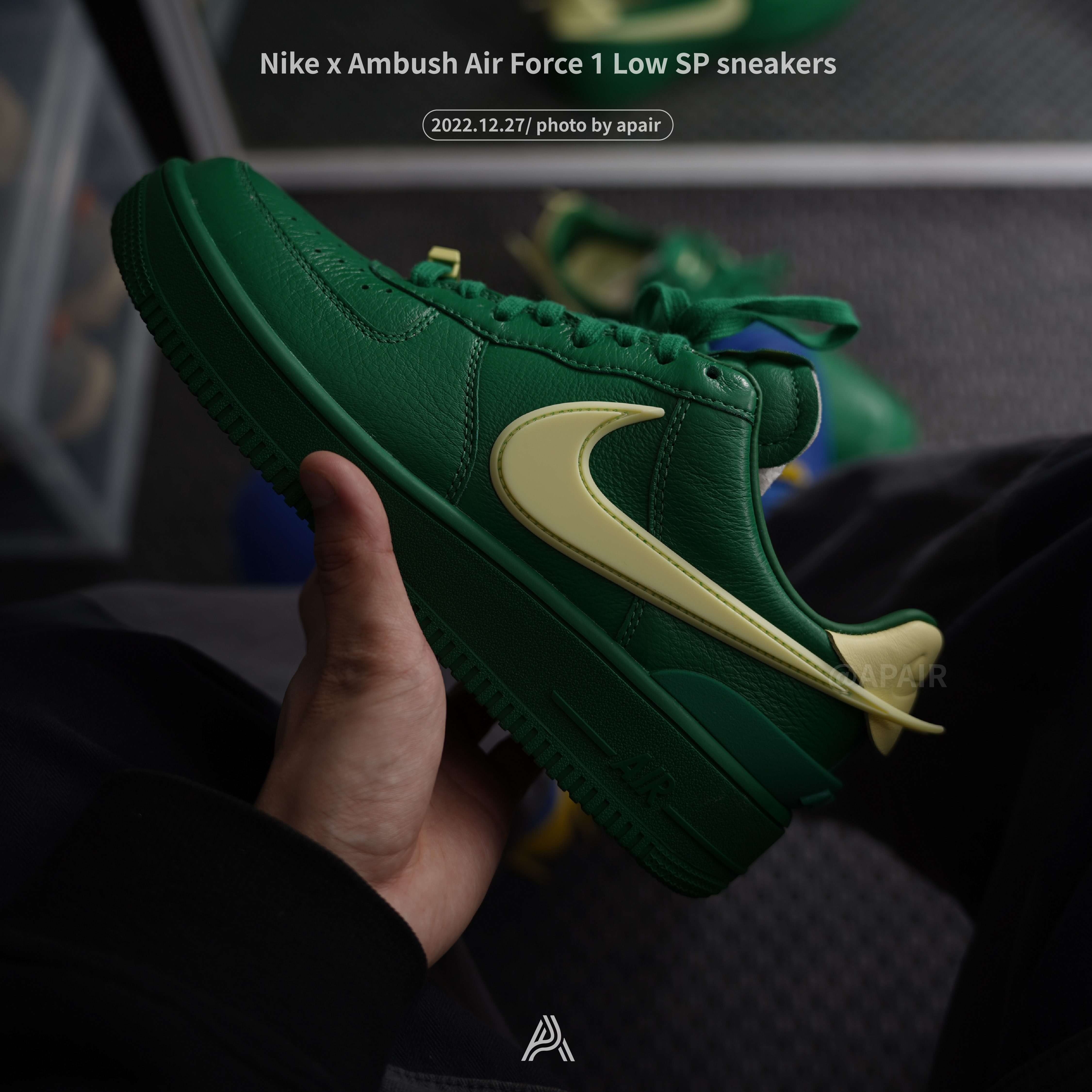 【APAIR】預購 Ambush x Nike Air Force 1 low 綠黃 DV3464-300