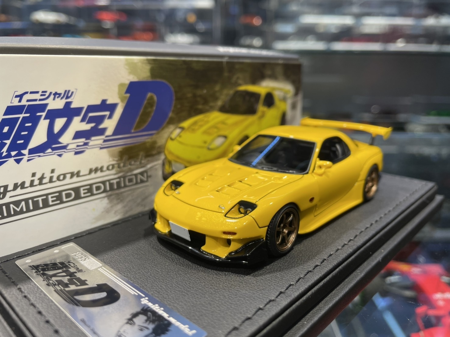 Ignition IG2869 INITIAL D Mazda RX-7 FD3S 黃色 1/43 (樹酯車)