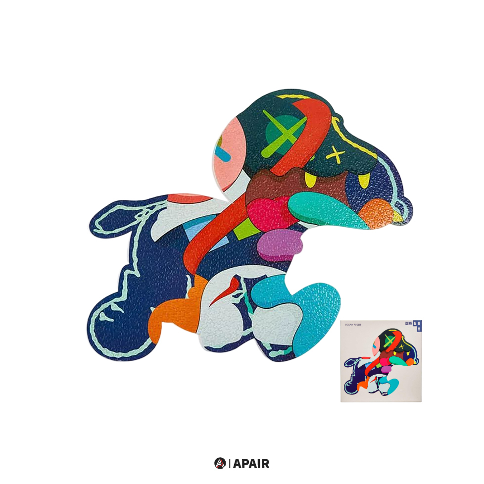 【APAIR】現貨 KAWS Jigsaw snoopy Puzzle KAWS聯名史努比潮流拼圖1000片 2款（站立/跑步）