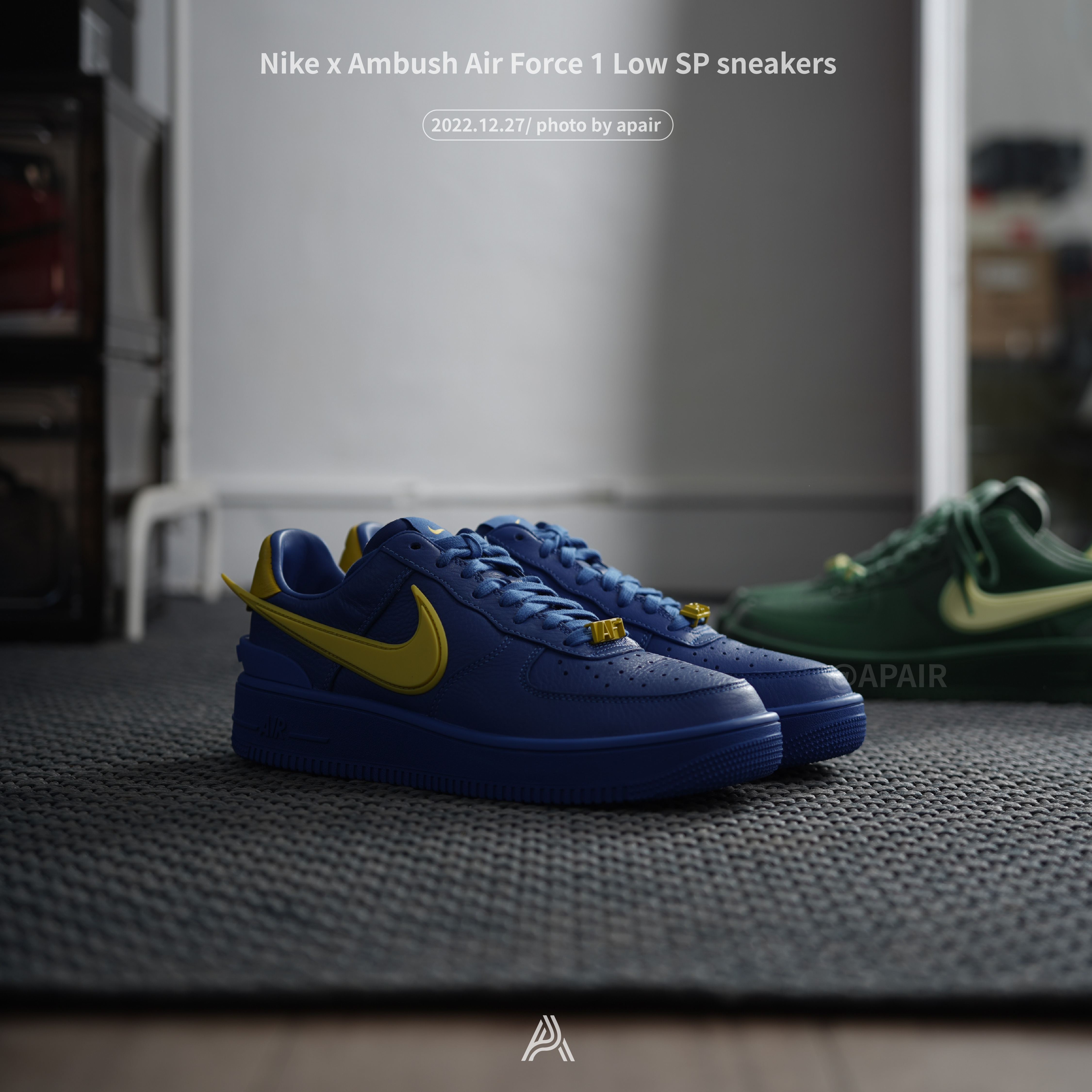 APAIR】現貨Ambush x Nike Air Force 1 low 藍黃色DV3464-400