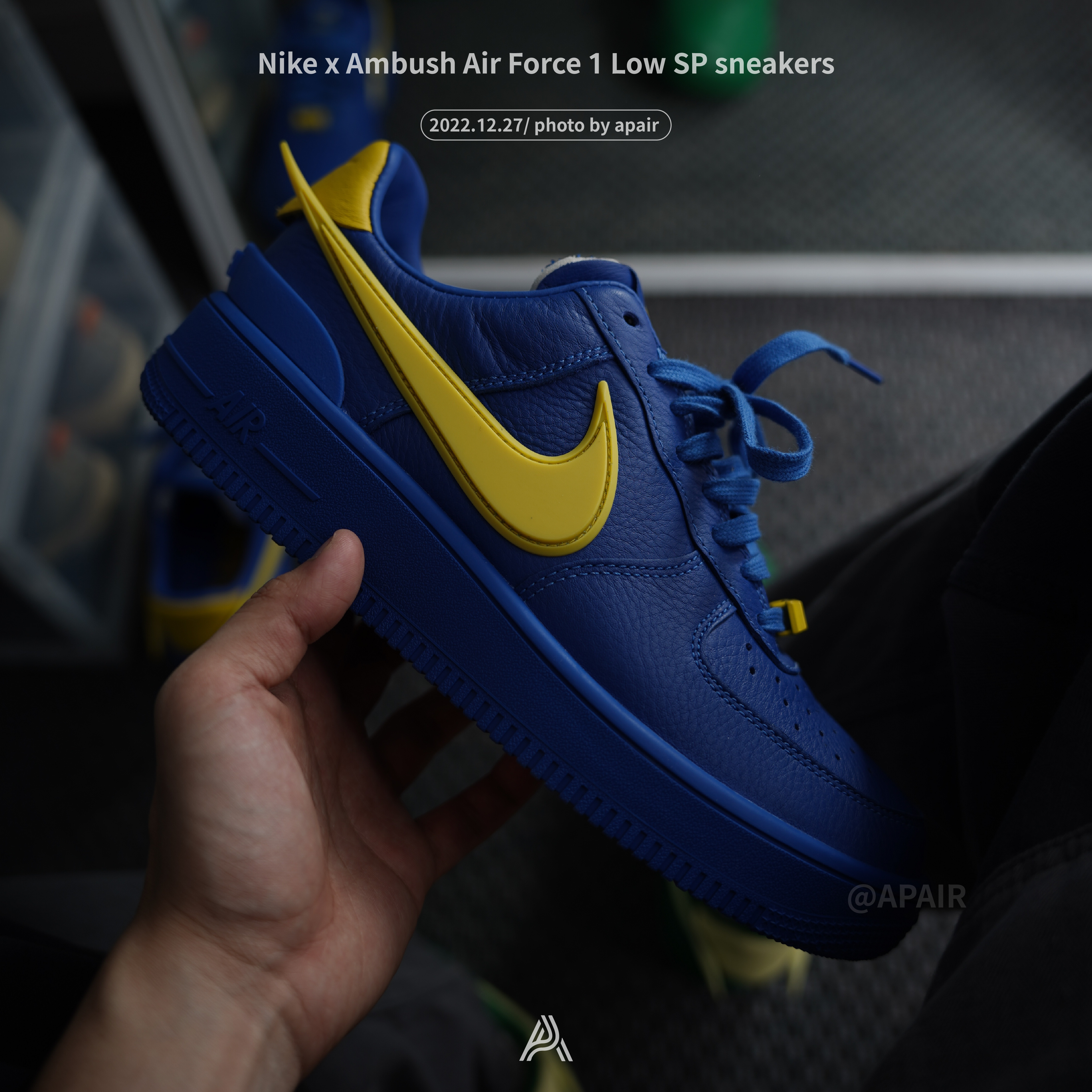 【APAIR】預購 Ambush x Nike Air Force 1 low 藍黃色 DV3464-400