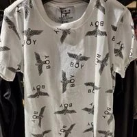 [S] BOYLONDON REPEAT TSHIRT,WHITE, B92TS1004K809, FINAL SALE (SBB140)