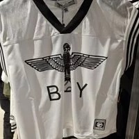 [S] BOYLONDON EAGLE BOY VARSITY V-NECK SLEEVELESS T-SHIRT,WHITE, B72TPTS30F80 (SBB149)