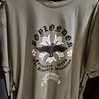 [S] BOYLONDON GENUINE SHORT SLEEVE T-SHIRT WITH SIDE OPENING STRAP,KHAKI, B92TS1248U37 (SBB151)