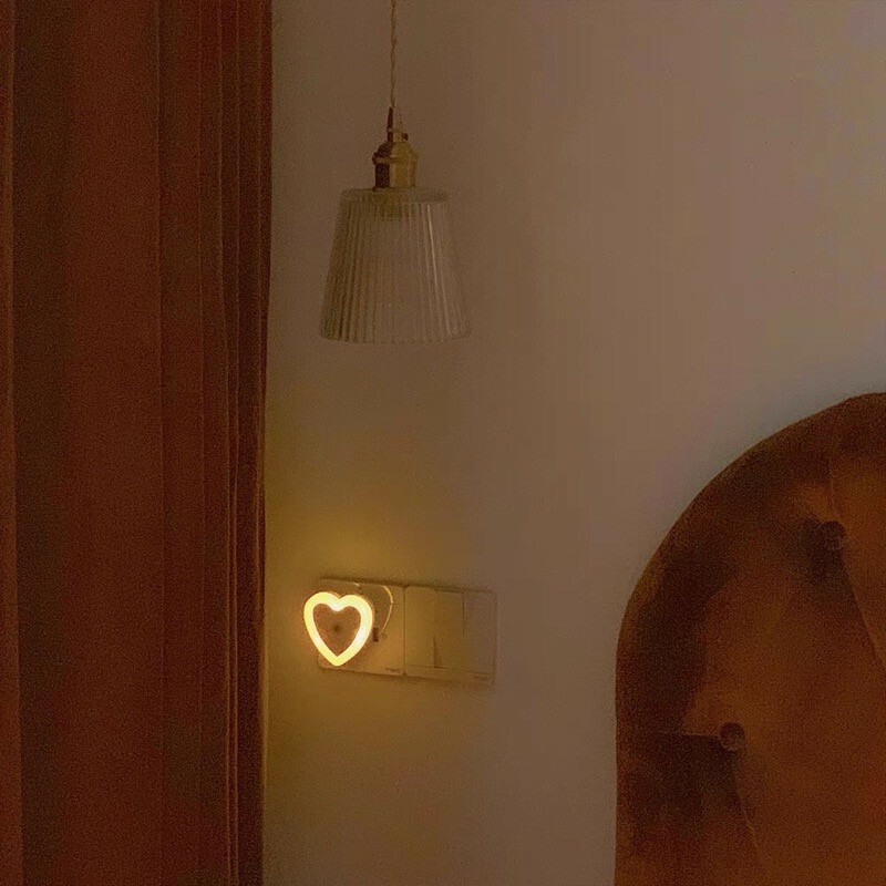 愛心感應小夜燈
