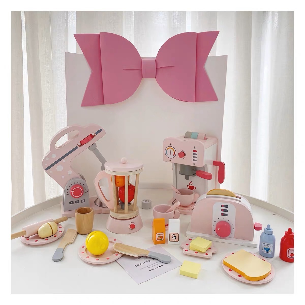 粉嫩木質仿真家家酒系列