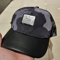 [S] BOYLONDON MILITARY PATTERN BASEBALL CAP GENUINE UNISEX,MONO/BLACK, B63CP06U890F (SBB157)